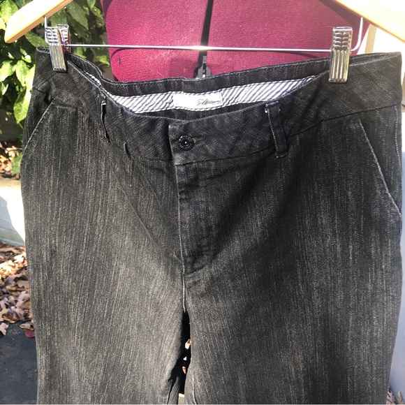 Chico’s Platinum Stratton MS Jeans - Black Denim Bootcut Trouser size 16 Short - Picture 4 of 16